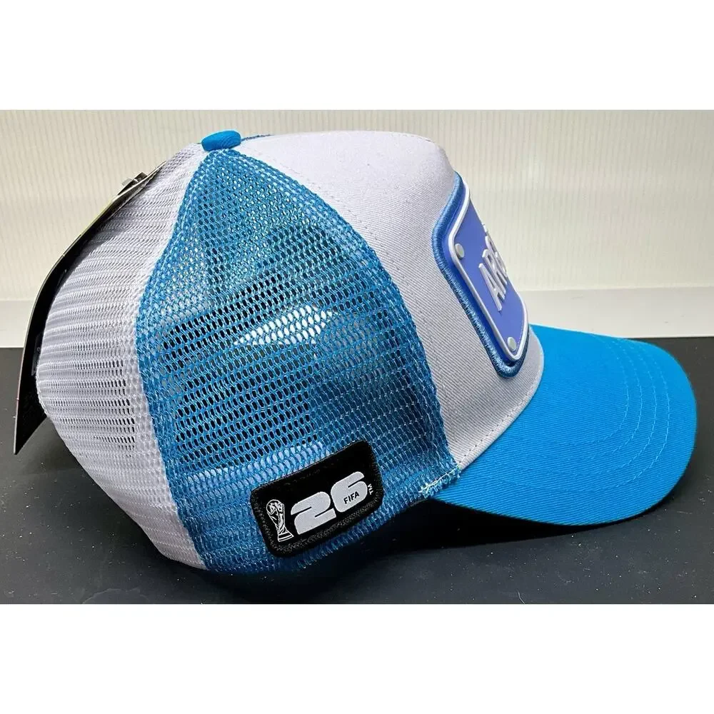 Official FIFA World Cup 2026 Argentina Trucker Hat Snapback Cap NWT Messi Team